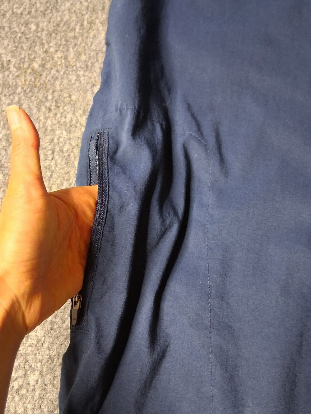 Khombu Womens Navy Blue Woven Stretch Capri Pants XXL - Picture 3 of 14